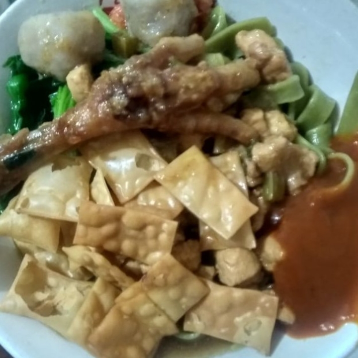 Mie Ayam Ijo Toping Ceker