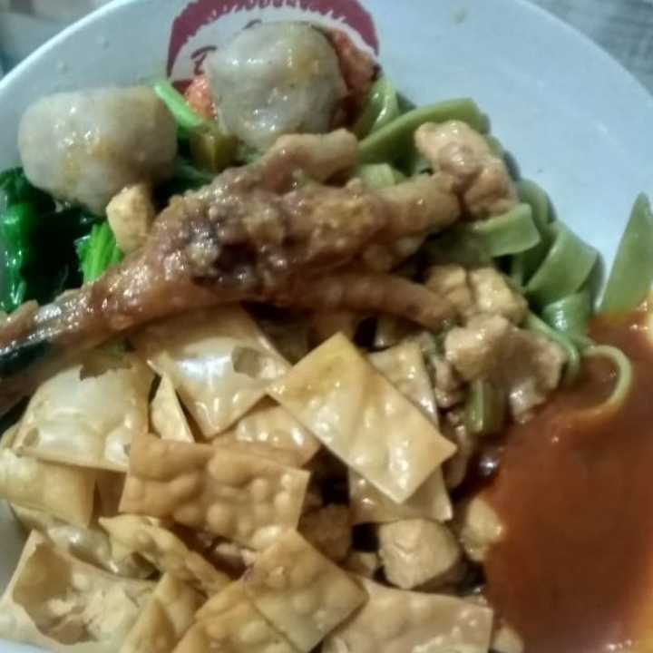 Mie Ayam Ijo Toping Mix Pentol Dan Ceker 2