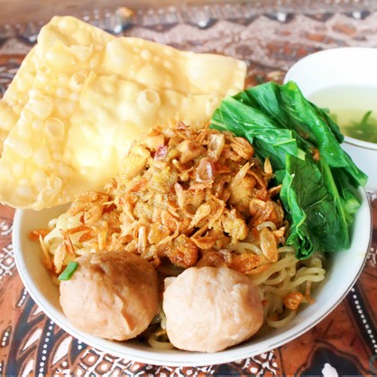 Mie Ayam Pangsit plus Bakso