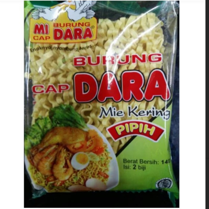 Mie Burung Dara Mie Pipih 140 gram