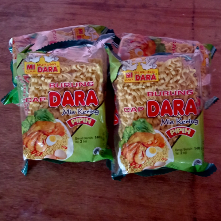 Mie Burung Dara Pipih