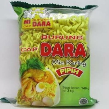 Mie Burung Dara Pipih