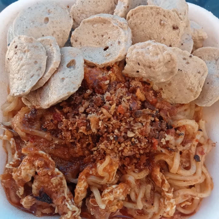 Mie Cobek Bumbu Kacang