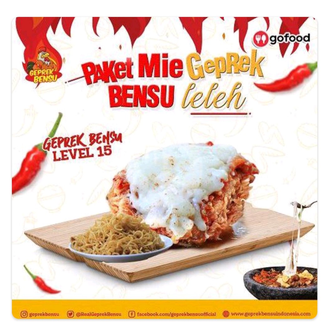 Mie Geprek Bensu Leleh Level 15