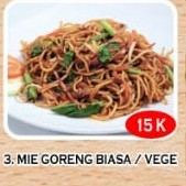 Mie Goreng Biasa Vege