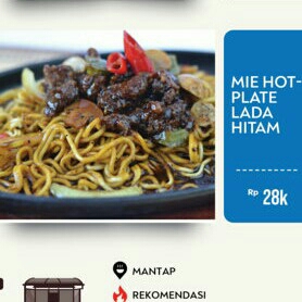 Mie Hot Plate Lada Hitam