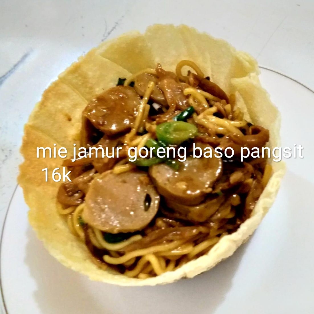 Mie Jamur Goreng Bakso Pangsit