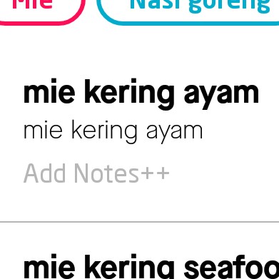 Mie Kering Ayam