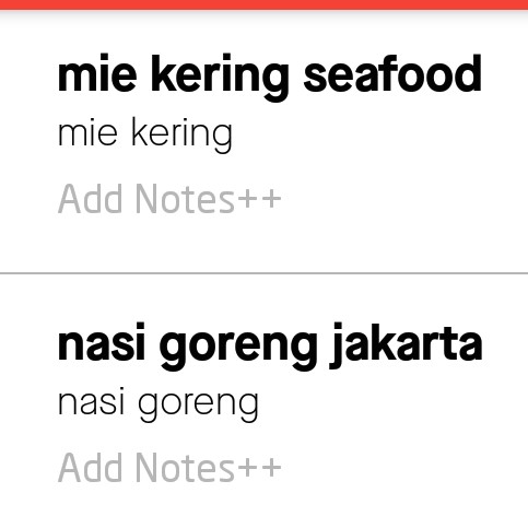 Mie Kering Seafood