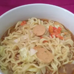 Mie Kuah Sosis   bakso