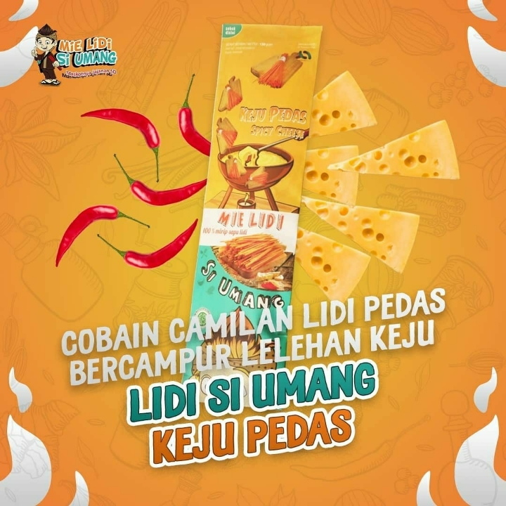 Mie Lidi Si Umang Keju Pedas