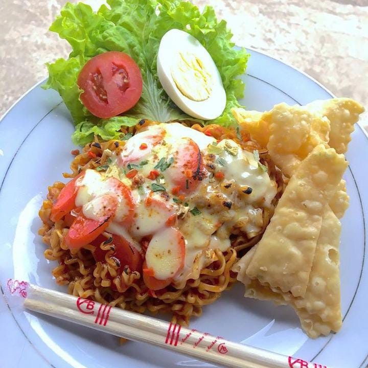 Mie Setan Mozarella Sosis