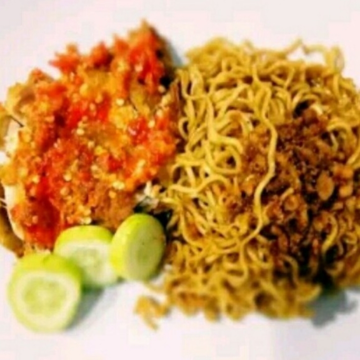 Mie Telor Geprek Special Dadar