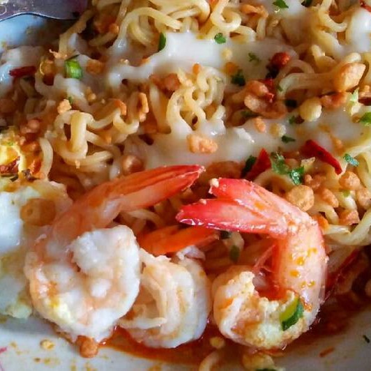 Mie Udang Geprek