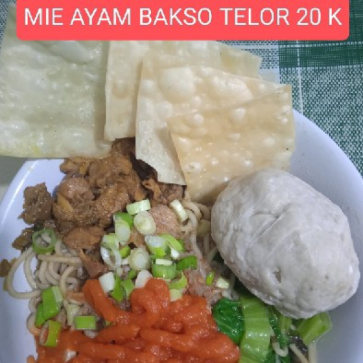 Mie ayam bakso telor