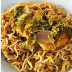 Mie georek sambal ijo