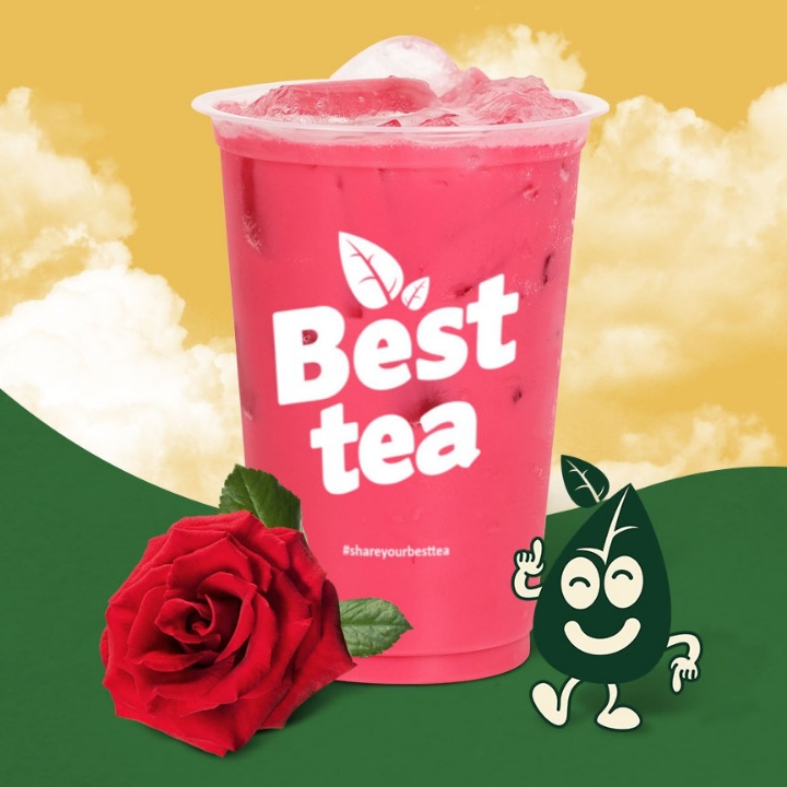 Milk Tea Rose Minuman