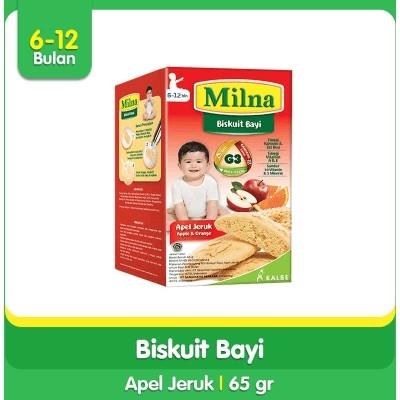 Milna Biskuit Bayi Apel  Jeruk 65g