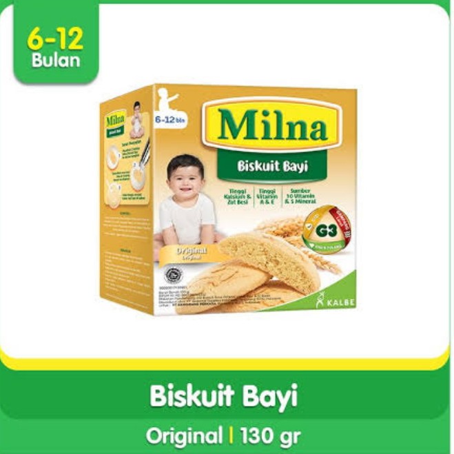 Milna Biskuit Bayi Original Kotak 130g