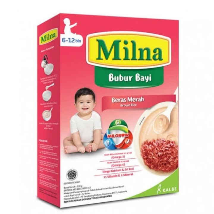 Milna Bubur Bayi Beras Merah 120g