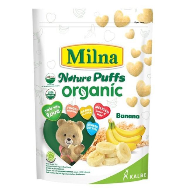 Milna Nature Puffs Pisang 15g