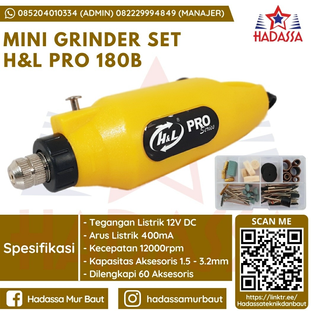 Mini Grinder Set HL Pro 180B