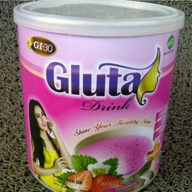 Minuman Kesehatan Gluta Strawberry