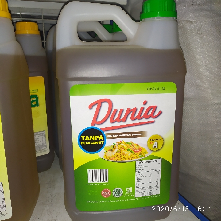 Minyak Dunia Jergen 5 Liter