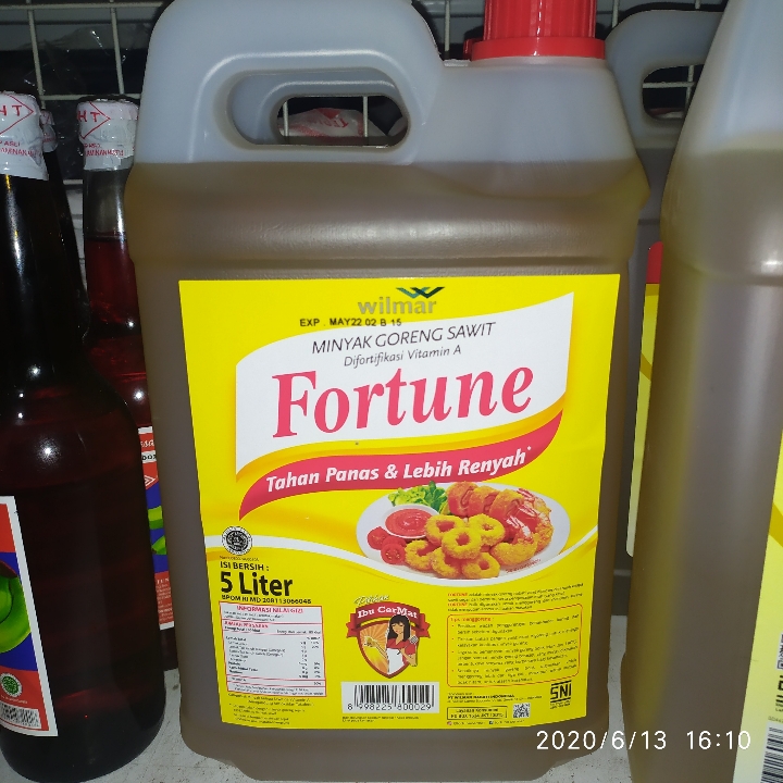 Minyak Fortune Jergen 5 Liter