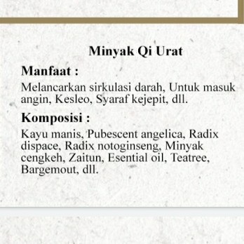 Minyak Qi Urat 2