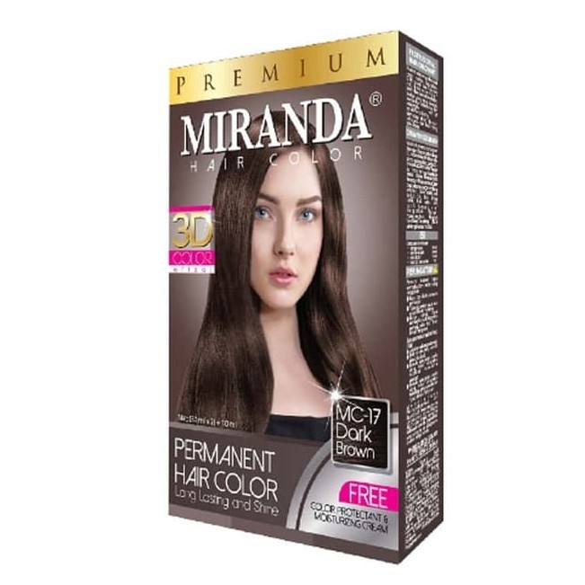 Miranda Hair Color Mc-17 Dark Brown - Rambut