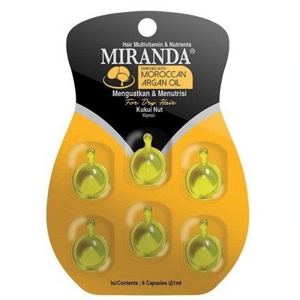 Miranda Hair Multi Vitamin  Nutrients Kukui Nut - Rambut