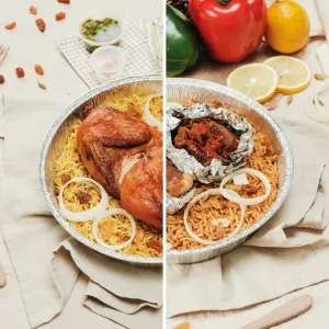 Mix   1 4 Ekor Ayam   1 Porsi Kambing  Biryani 