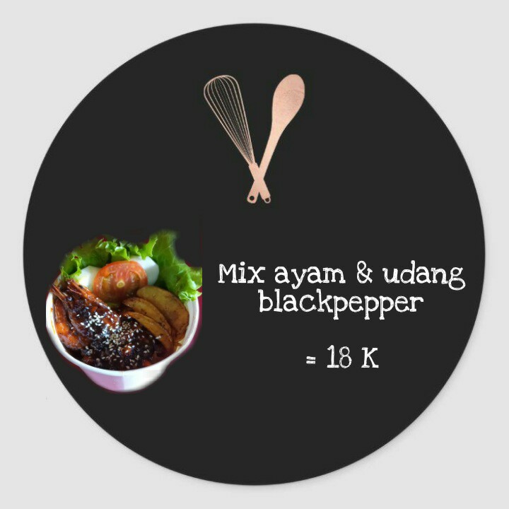 Mix Ayam Dan Udang Black pepper