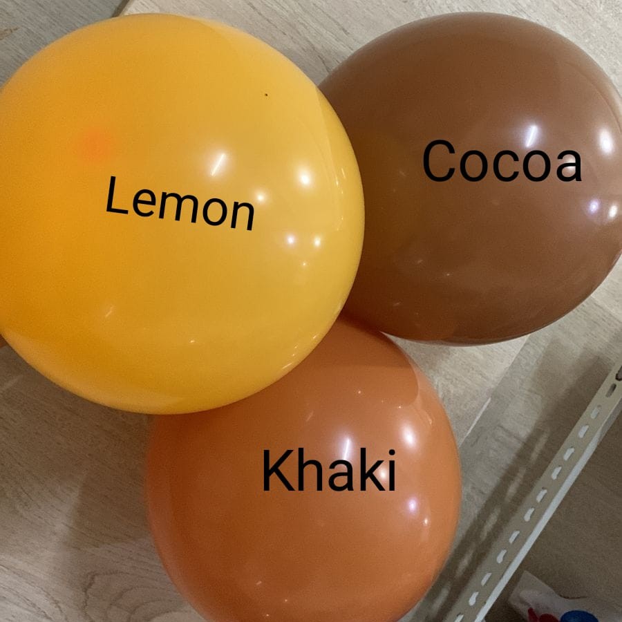 Mix Balon Lemon Cocoa Khaki