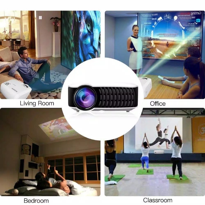 Mini Projector New Gen Proyektor DB POWER T22 Ansi 2000 Lumens Support 2