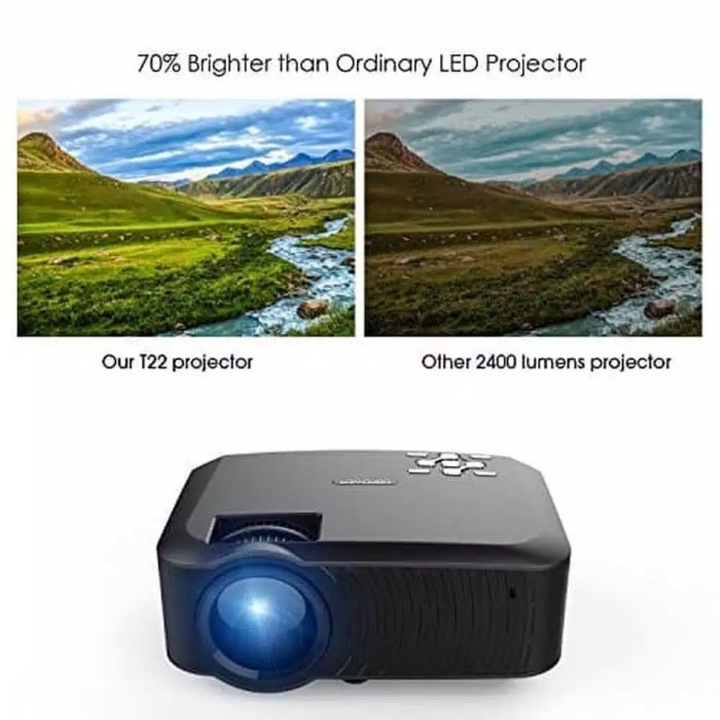 Mini Projector New Gen Proyektor DB POWER T22 Ansi 2000 Lumens Support 5