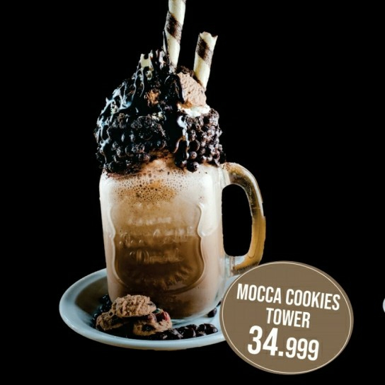 Mocca Cookies Tower Smothies