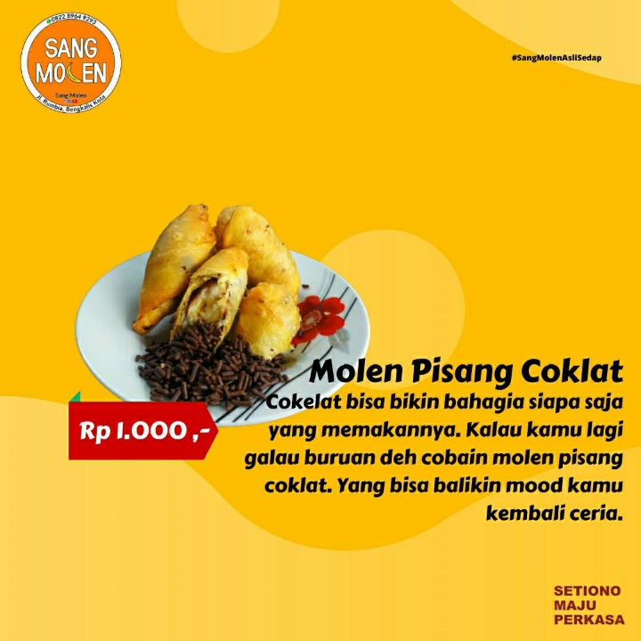 Molen Pisang Coklat