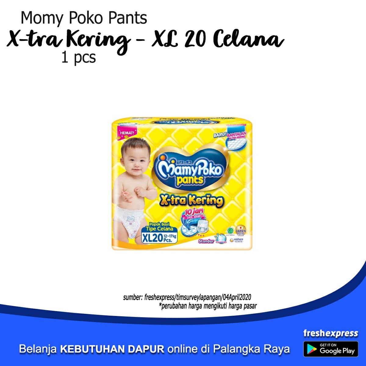 Momy Poko Pants Xtra Kering XL 20 Celana