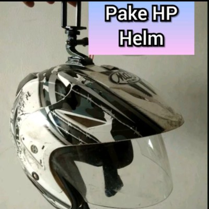 Motovlog Pake HP Helm Half Face low Budged pake Mounting 3