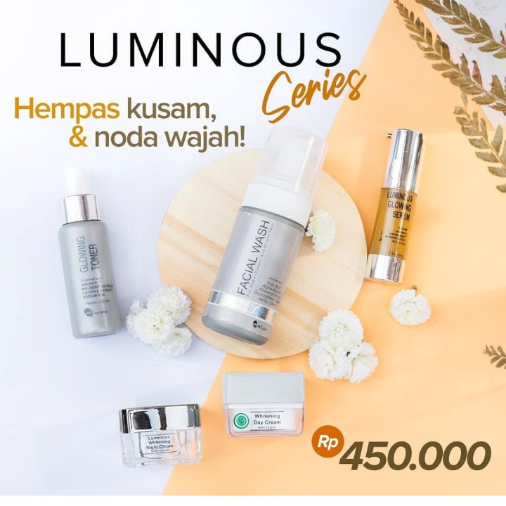 Tria Ms Glow PAket Wajah Luminous  Dan Serum Luminous