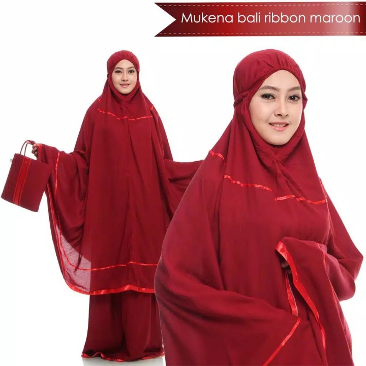 Mukena bali ribbon dewasa  5