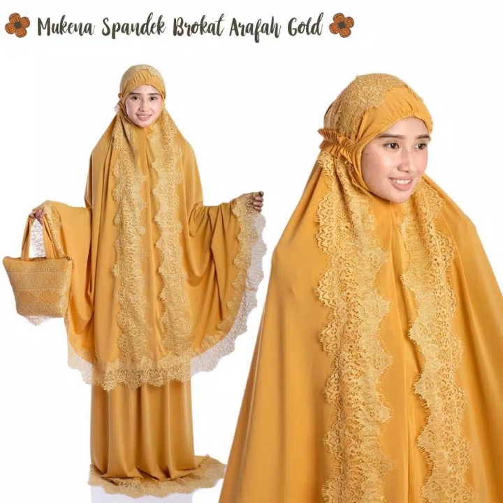 Mukena spandek brukat 