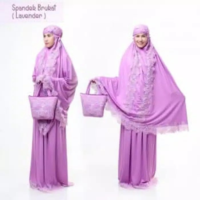 Mukena spandek brukat  3