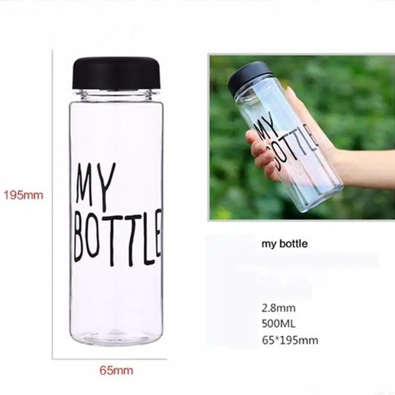 My Bottle Plastik Bening  SARUNG Botol juice Botol Air minum Plastik