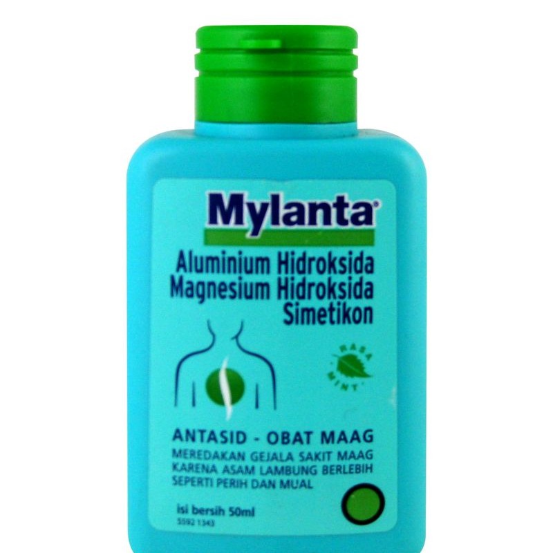 Mylanta Obat Sakit Maag Liquid Mint 50 ml - Kesehatan