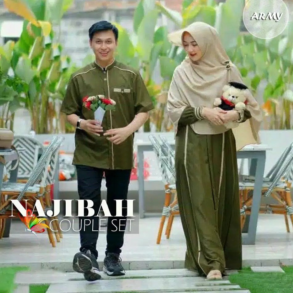 NAJIBAH COUPLE SET MOSCREPE PREMIUM