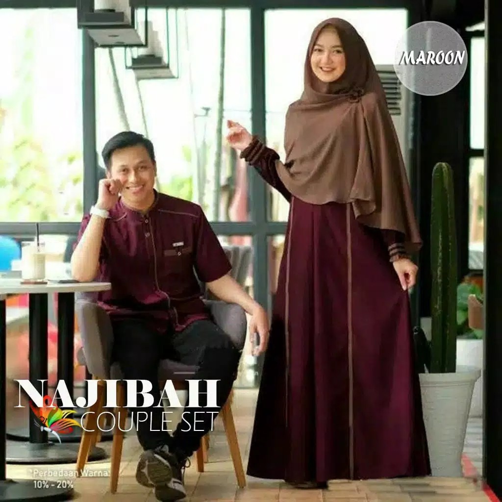 NAJIBAH COUPLE SET MOSCREPE PREMIUM 2