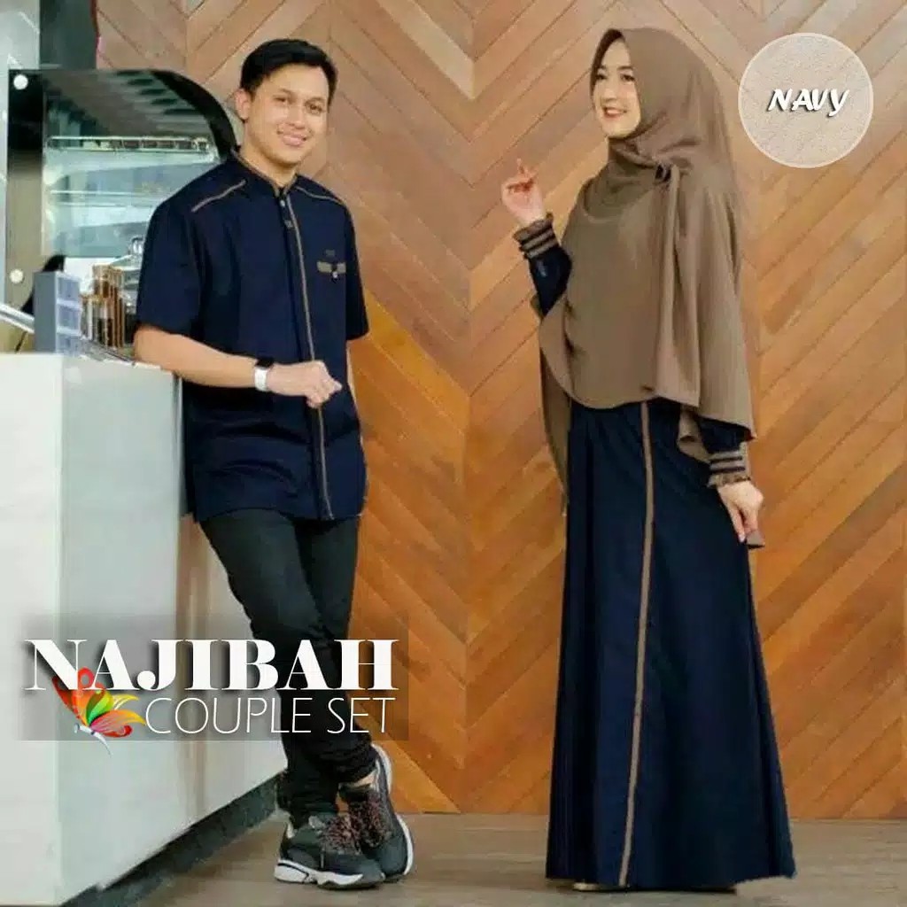 NAJIBAH COUPLE SET MOSCREPE PREMIUM 3